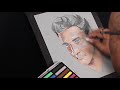 Pastel portrait painting tutorial with kamal arts