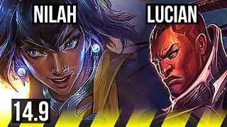 NILAH & Rell vs LUCIAN & Blitzcrank (ADC) | 8/2/8, Dominating | KR Master | 14.9