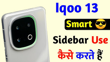 Iqoo 13 5g smart Sidebar setting on kaise kare | How to set sidebar setting on iqoo 13 5g