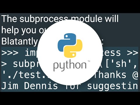 How to call a shell script from python code?