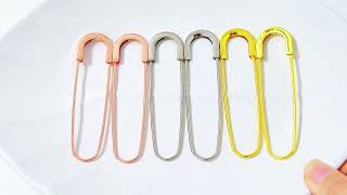 6pcs 8 cm Long Extra Large Safety Pins Metal Heavy Duty Big Blanket Pins Strong Clothing Crafts Pins