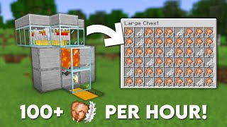 Minecraft Easy Chicken Farm Tutorial - 100+ Per Hour