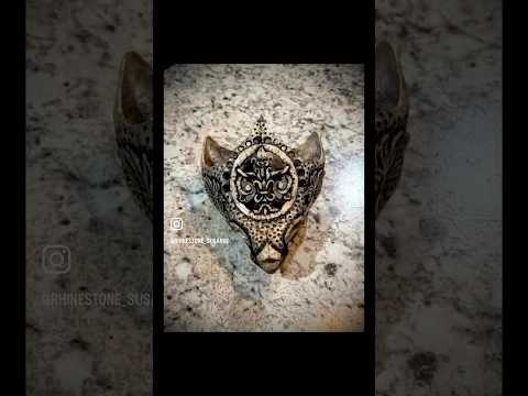 Carving a turtle