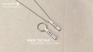 Hand Stamped Necklace/ Keychain Tutorial - ImpressArt