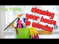 CLEANING UP your house in MINUTES