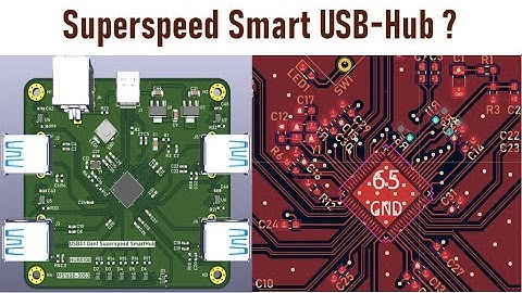 Design of USB 3.1 Gen1 Superspeed Smart USB-Hub using USB5734 in KiCAD | Magentized Labs 03