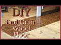 DIY End Grain Wood Floor