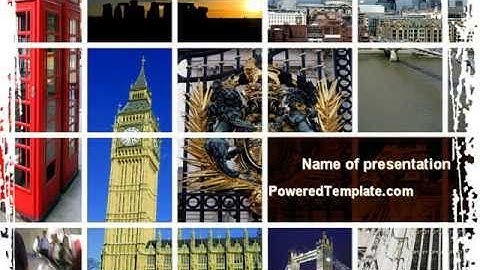 Vacation In London PowerPoint Template by PoweredTemplate.com