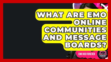 What Are Emo Online Communities And Message Boards? - Emo Kid Forever