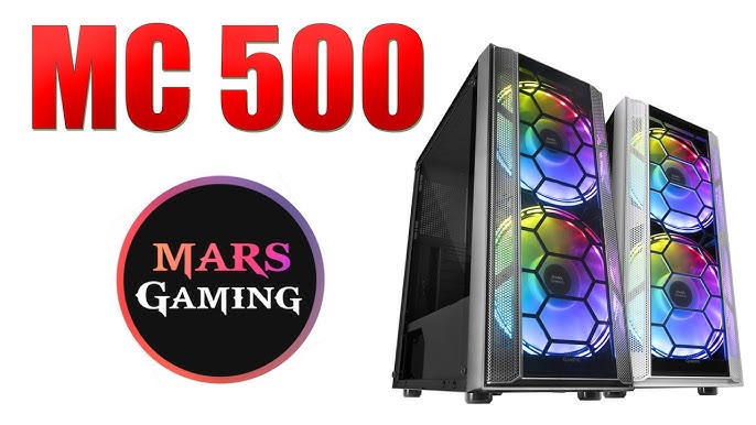 Mars Gaming MCMESH Blanc - Boîtier PC Gaming Micro ATX - Total