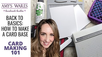 Back to basics. Card Making 101. How to make A2 size card bases!