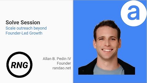 🅐 [A-Round] Solve Session: Scale Founder-Led Growth