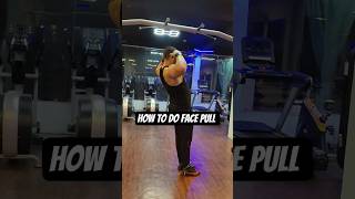 face pull exercise|how to do face pull exercise|how to train rear delt#shorts #gym#facepull #fitness
