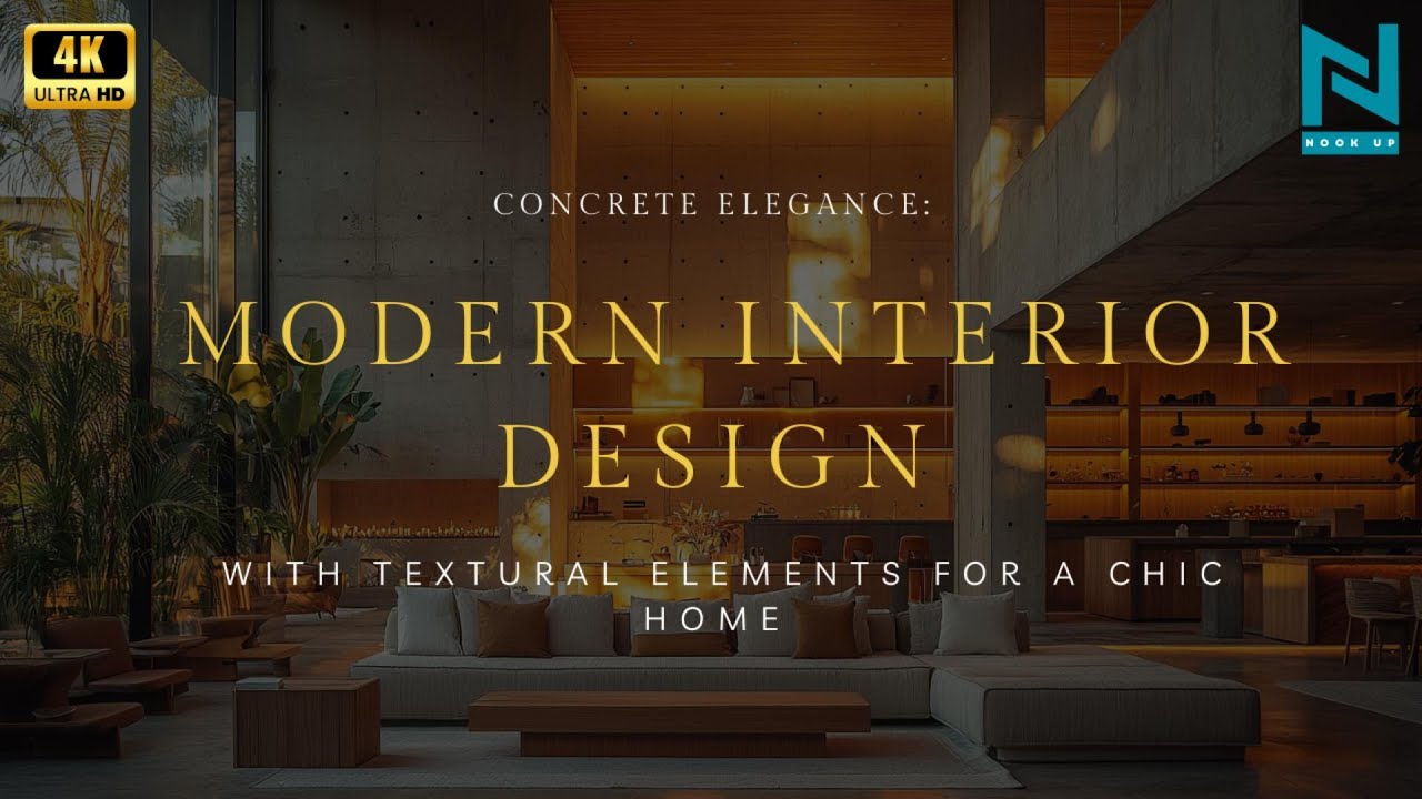 Concrete Elegance: Modern Interior Design with Textural Elements for a ...