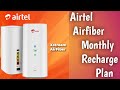 Airtel Airfiber Monthly Recharge Plan // Airtel Airfiber Recharge Plan Details 
