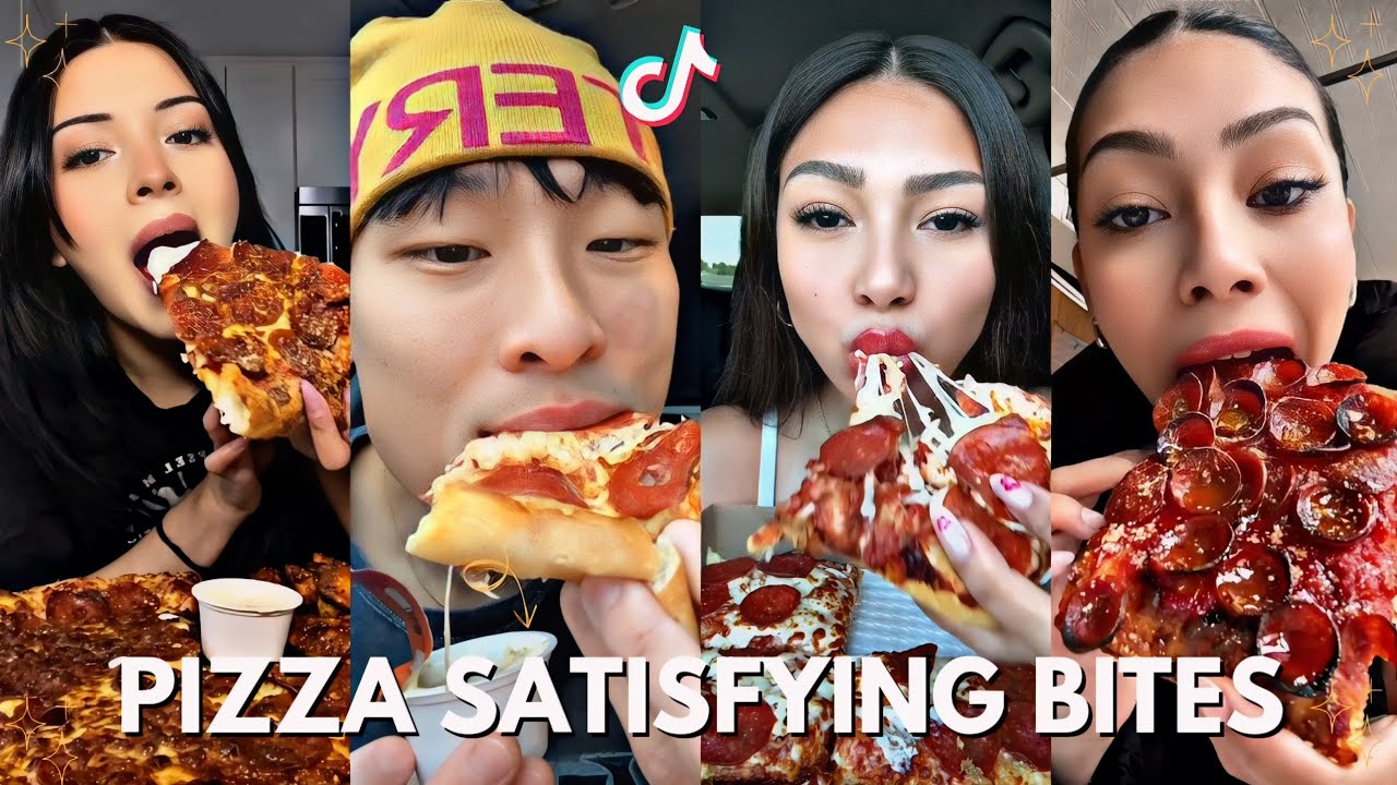 PIZZA Satisfying Bites TikTok MUKBANG ASMR Compilation