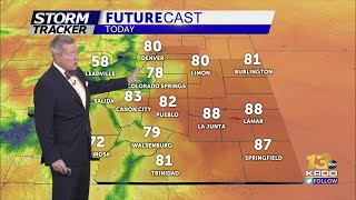 Nice warm Tuesday with expected afternoon showers and thunderstorms