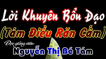 Lời Khuyên Bổn Đạo (Tám Điều Răn Cấm) - Nguyễn Thị Bé Tám