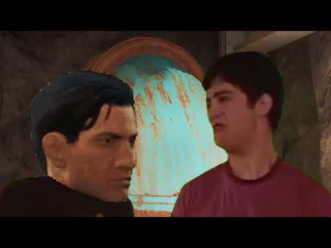 drake-&-josh-stuck-at-a-door-in-a-underground-area-in-fallout-4