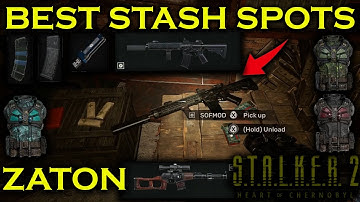 BEST STASH SPOTS AND LOOT IN ZATON STALKER 2, UNIQUE WEAPONS, ARMOR, ATTACHMENTS, AND ARTIFACTS