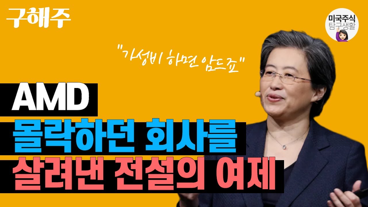 구해주] AMD, 내년 성장률 하락불구 