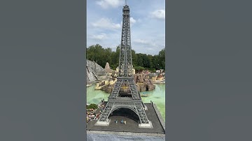 Lego and Real Eiffel Tower #lego #paris #eiffeltower #shorts