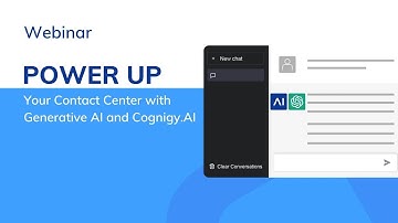 Impact of ChatGPT on Conversational AI: POWER UP Contact Centers with Generative AI and Cognigy.AI
