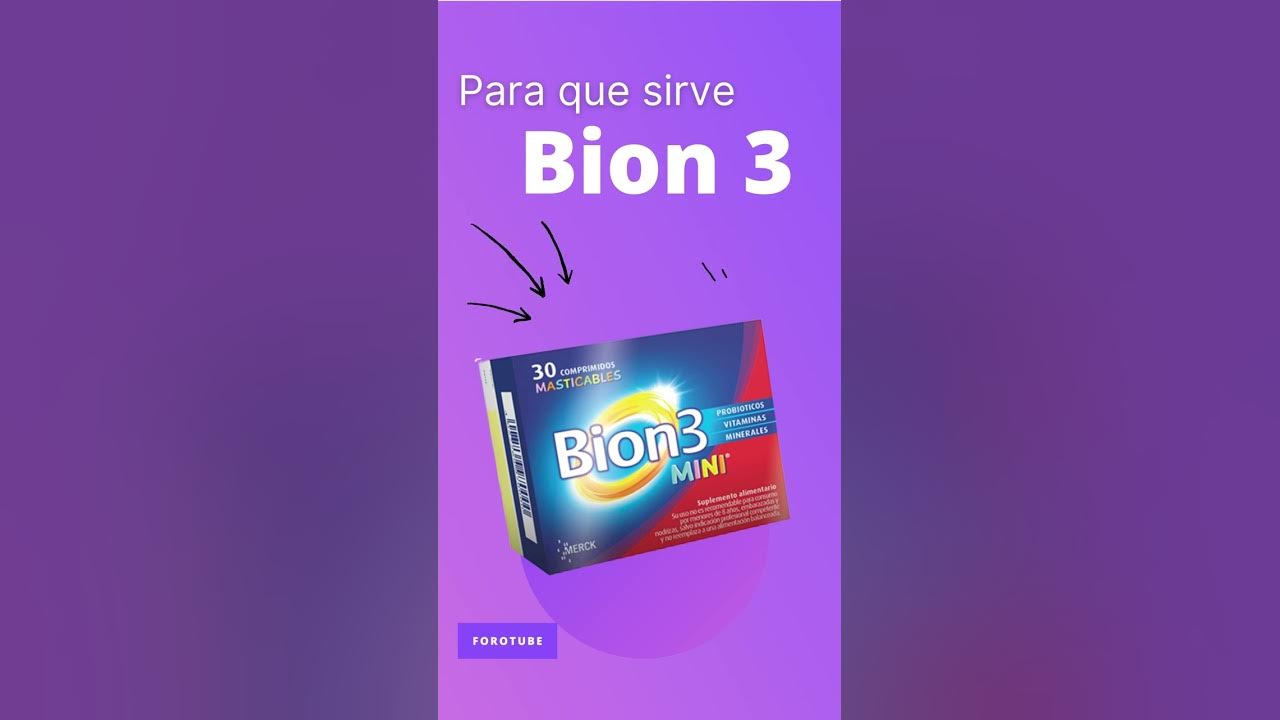Bio Complete 3 Para Que Sirve BION 3 para que sirve 💊 - ForoTube - YouTube