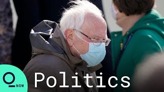 Bernie Sanders Arrives for Biden Harris Inauguration at U S  Capitol