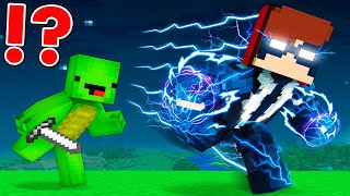Black Lightning Speedrunner vs Hunter in Minecraft - Maizen JJ and Mikey