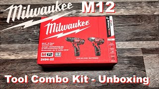 Milwaukee M12 - 2 Tool Combo Kit 2494-22 , Unboxing whats inside