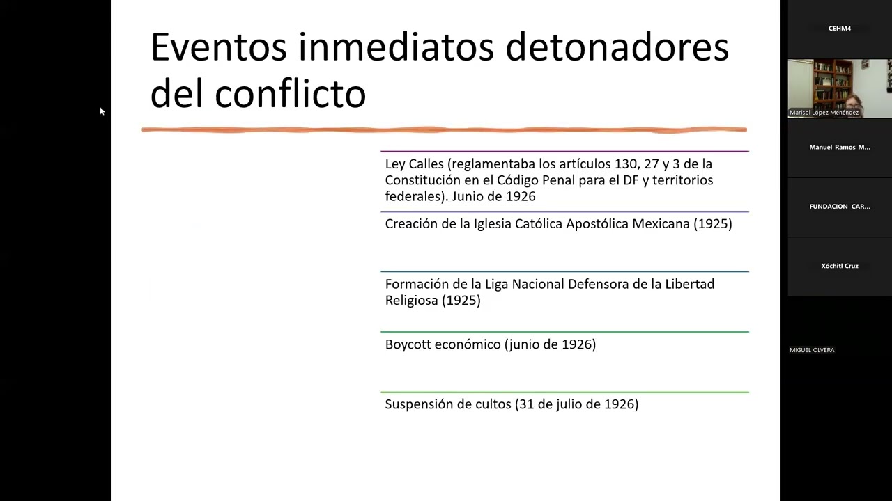 Protagonistas del conflicto religioso │ Dra. Marisol López Menéndez