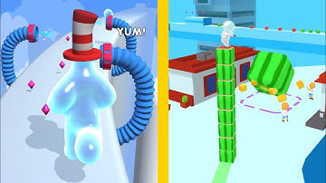 Blob Runner 3D Vs Cube Surfer: All Levels Gameplay - New Update Android, iOS #2