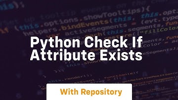 python check if attribute exists