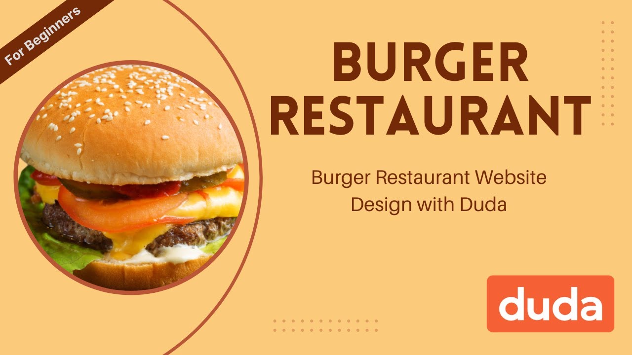Burger Restaurant Website Design with Duda Website Builder ✅ Duda Website Builder Tutorial