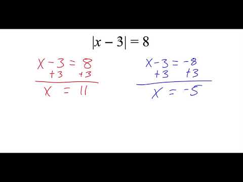 5.5 Solve Absolute Value Equations part 1