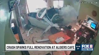 Algiers’ Olive Branch Cafe reopens for carryout, days after car crashes into dining room