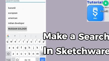 Sketchware learning how to make a search in Sketchware