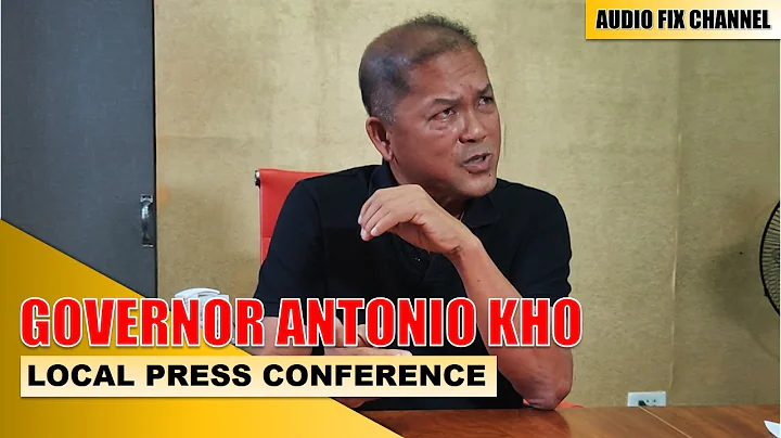 GOVERNOR ANTONIO KHO PRESSCON (OCTOBER 5, 2021)
