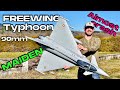 Maiden almost a disaster  new freewing eurofighter typhoon 90mm rc plane  englishfranais 4k