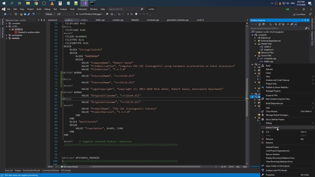 Porting crc32c-hw to Unix (using GCC) (part 6) - YouTube