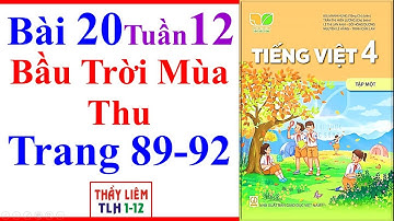 Tiếng Việt Lớp 4 Bài 20 Tuần 12 | Bầu Trời Mùa Thu | Trang 89 - 92 | Kết Nối Tri Thức