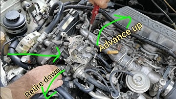 diesel engine sounds problem setting 2c engine advance retire setting