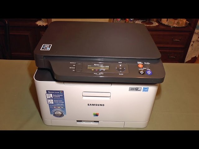 Samsung C480 Color Laser Printer Setup and Demo - YouTube