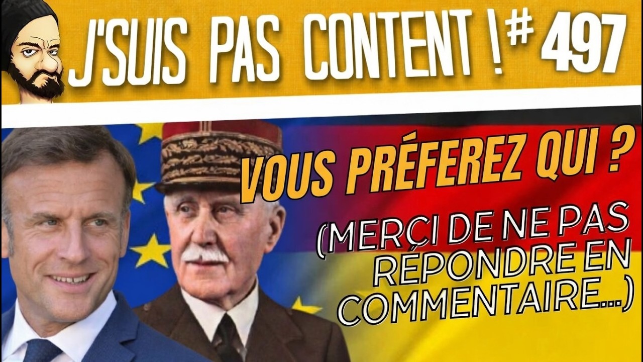 MACRON VS PETAIN : vous préférez qui ? (merci de ne pas répondre) [J'suis pas content ! 