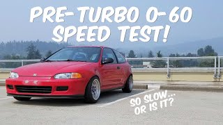 How Fast is a STOCK EG Hatch!?