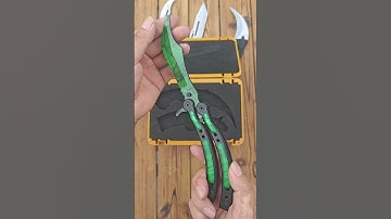 Unboxing CSGO 1:1 Karambit & Butterfly Knife Props #csgo #unboxing #unboxingshorts #csgoskin