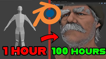 1 Hour VS 100 Hours of Blender |  ONEcalledE Vs. Merxy