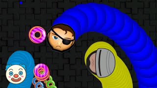 Nick Fury Character Super Hero Worm Game || Worm Zone Super Heroes #003 #short screenshot 2