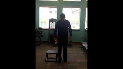 Balance - Multiplanar Single Leg Box Jump Downs With Stabilization